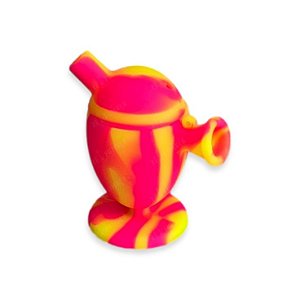 Mini Bong de Silicone (Blunt Bubble) - Mix Rosa Pink Amarelo