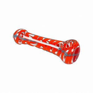 Pipe de Vidro - Mix Laranja Azul Vermelho