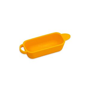 Cuia de Silicone Silly Dog Tray Small - Laranja