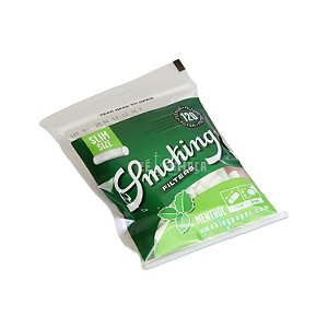 Filtro Smoking Menthol Slim Size 6mm c/ 120 un.