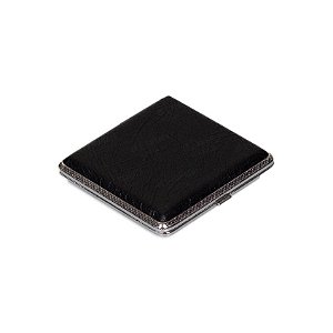 Cigarreira de Alumínio - Courino Preto VII