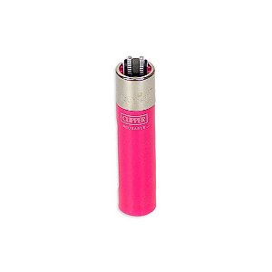 Isqueiro Clipper Grande Translúcido - Rosa