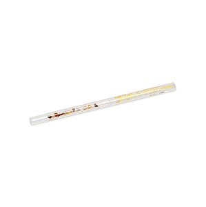 Piteira de Vidro Extra Longa Oikos 7 mm c/ Cristais - Dourado