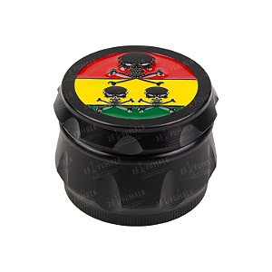 Dichavador de Metal Tambor Caveira - Preto
