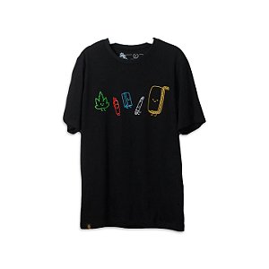 Camiseta Puff Life Turma - Preto (M)