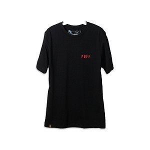 Camiseta Puff Life Logo - Mix Preto Rosa (M)
