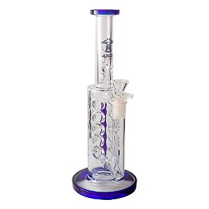 Bong de Vidro Abduzido Gold Line - Bubble (Azul)