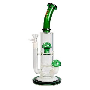 Bong de Vidro Abduzido Gold Line - Mushroom (Verde)