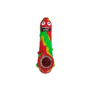 Pipe de Silicone Pickles - Mix Verde Amarelo Vermelho II