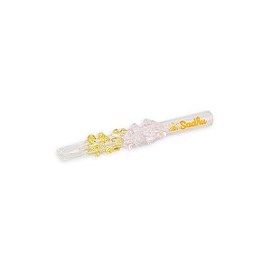 Piteira de Vidro Sadhu 6 mm Anti Stress - Mix Rosa Dourado