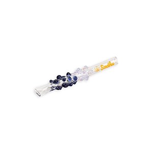 Piteira de Vidro Sadhu 6 mm Anti Stress - Mix Azul Escuro Azul Claro