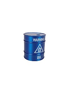 Dichavador de Metal Barril de Óleo - Azul