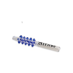 Piteira de Vidro Acende 6 mm Anti Stress - Azul