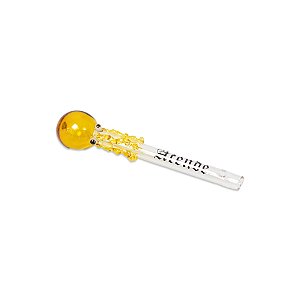 Piteira de Vidro Acende 6 mm Polvo - Amarelo