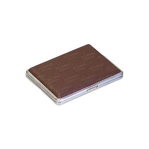 Cigarreira de Alumínio - Courino Marrom V