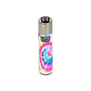 Isqueiro Clipper Grande Tie Dye - Mix Rosa Azul Verde