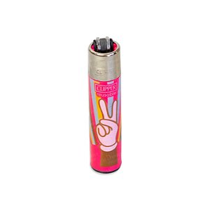 Isqueiro Clipper Grande Hippie - Rosa