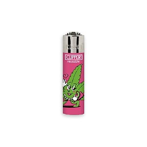 Isqueiro Micro Clipper Leaf People - Rosa