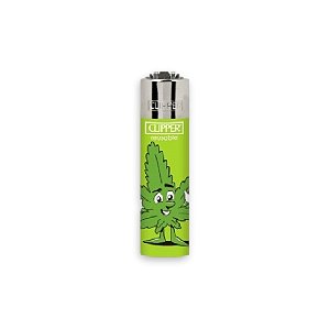 Isqueiro Micro Clipper Leaf People - Verde