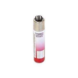 Isqueiro Micro Clipper - Mix Branco Vermelho