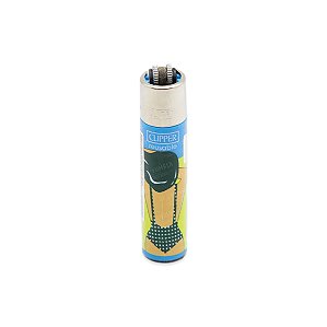 Isqueiro Clipper Grande Verão Vintage - Azul