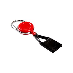 Porta Isqueiro com Chaveiro e Cordão Médio - Mix Preto Vermelho