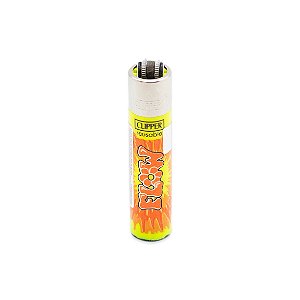 Isqueiro Clipper Grande New Tie Dye - Flow (Amarelo)