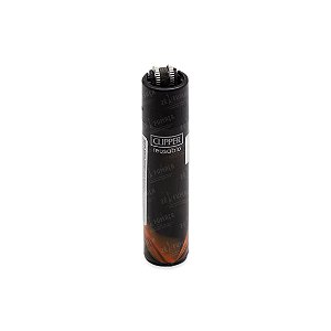 Isqueiro Clipper Grande Black Nebula - Mix Preto Laranja