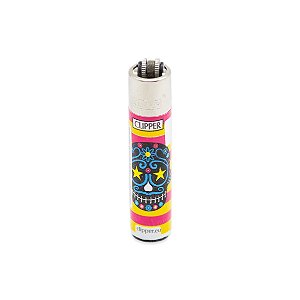 Isqueiro Clipper Grande Happy Skulls I