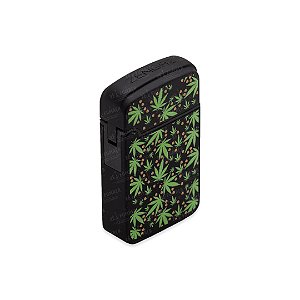 Isqueiro Maçarico Zengaz Hemp Leaves - Preto