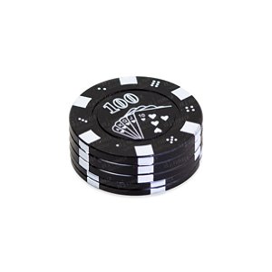 Dichavador de Metal Poker I - Preto