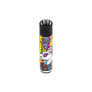 Isqueiro Clipper Grande Animal Life 1 - Hippie Unicorn