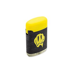 Isqueiro Maçarico Zengaz Melting Smile - Mix Preto Amarelo