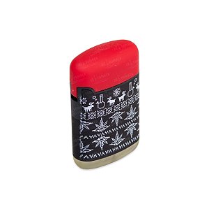Isqueiro Maçarico Zengaz Natal - Mix Preto Vermelho