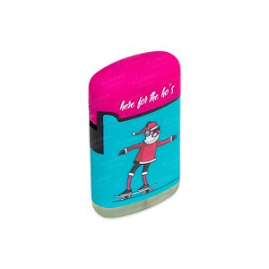 Isqueiro Maçarico Zengaz Natal Papai Noel Skate - Mix Azul Rosa