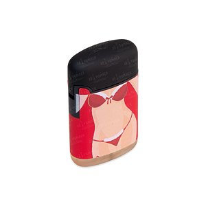 Isqueiro Maçarico Zengaz Natal Woman - Mix Vermelho Preto