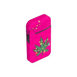 Isqueiro Maçarico Zengaz Natal Hemp Leaf - Rosa