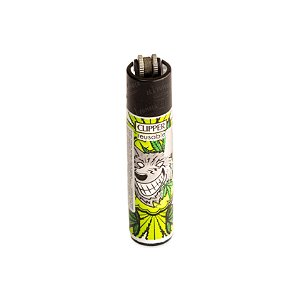 Isqueiro Clipper Grande Smiling Animals - Lobo