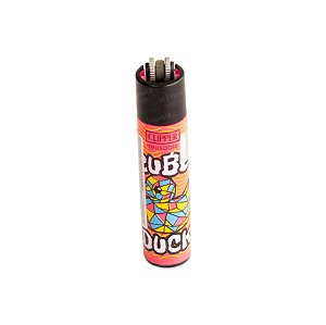 Isqueiro Clipper Grande Animal Life 2 - Cube Duck (Rosa)