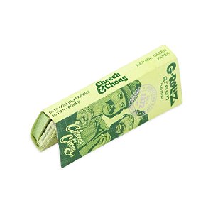 Seda G-Rollz Green Hemp 1 1/4 com Piteiras e Pilão - Cheech & Chong 4