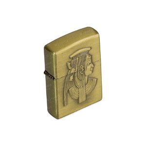Isqueiro de Fluido Cleópatra I - Dourado Envelhecido