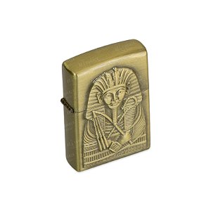 Isqueiro de Fluido Faraó I - Dourado Envelhecido