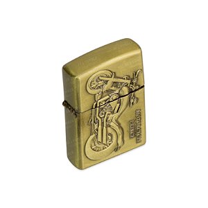 Isqueiro de Fluido Moto II - Dourado Envelhecido