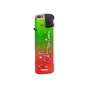 Isqueiro Maçarico Firestar Signos (Peixes) - Mix Verde Vermelho