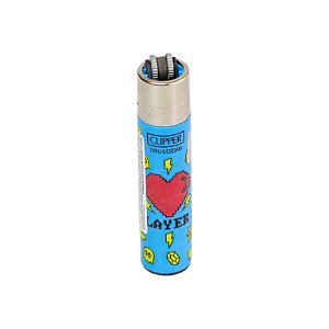 Isqueiro Clipper Grande Player - Azul