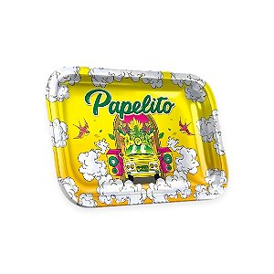 Bandeja de Metal Papelito - Brasília Amarela