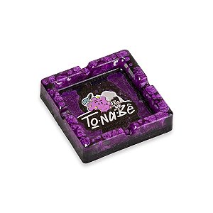 Cinzeiro Quadrado Pequeno To Na Bê - Mix Roxo Preto