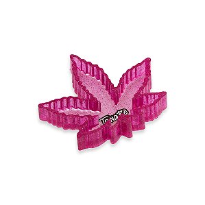 Cinzeiro Folha Pequeno To Na Bê - Rosa c/ Brilho
