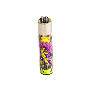 Isqueiro Clipper Grande Mush And Go (Cogumelo) - Amarelo II