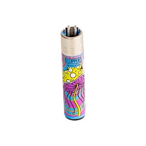 Isqueiro Clipper Grande Mush And Go (Cogumelo) - Azul